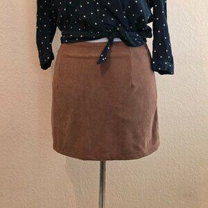 Halara 2 in 1 Corduroy mini skirt